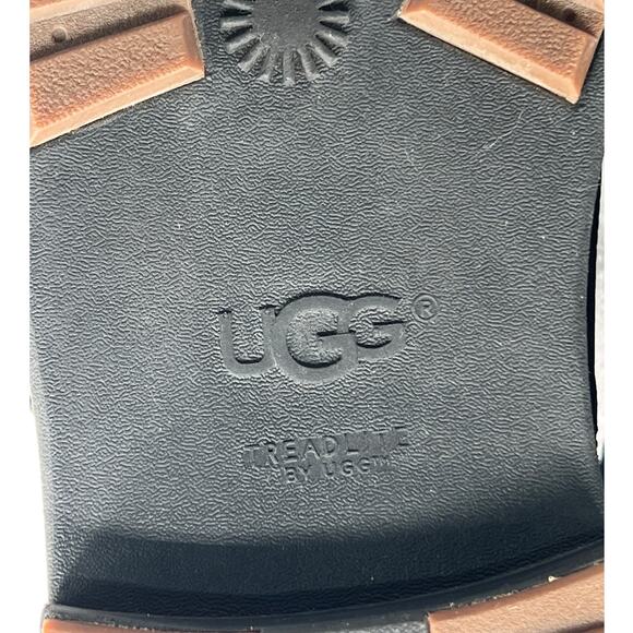 UGG Magnusson Black Leather & Suede Comfort VTG Style Lace Up Boots Mens Size 12 - Picture 11 of 13